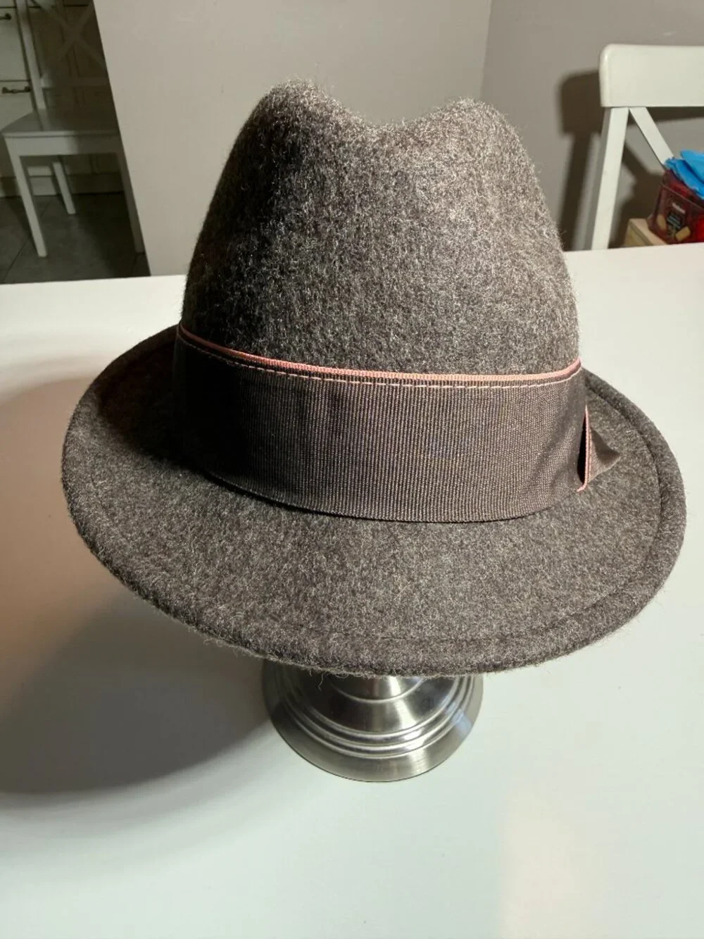 Christy's Crown by Tony Merenda Wool Brown Trilby Women's Hat Sz M